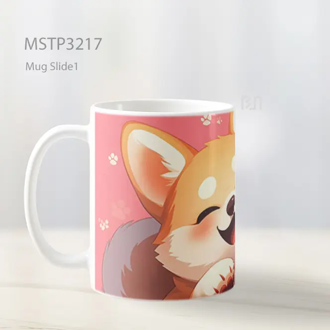 Anjing Corgi Bahagia Mug MSTP3217 - All-side / Desain