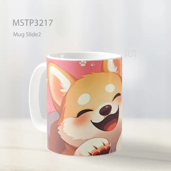 Anjing Corgi Bahagia Mug MSTP3217 - All-side / Desain