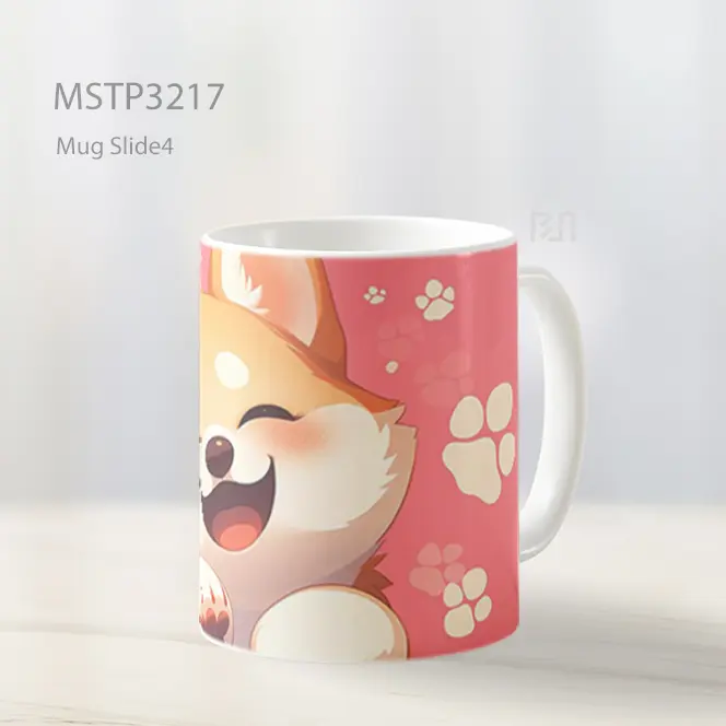 Anjing Corgi Bahagia Mug MSTP3217