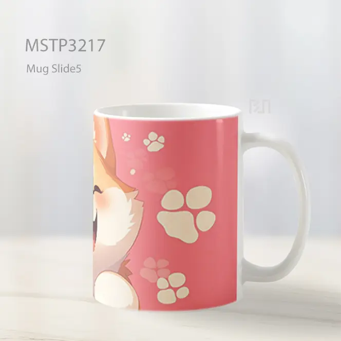 Anjing Corgi Bahagia Mug MSTP3217 - All-side / Desain
