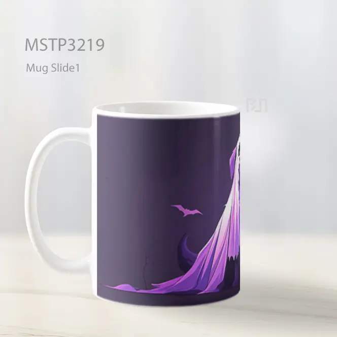 Anjing Hantu Ungu Mug MSTP3219 - All-side / Desain