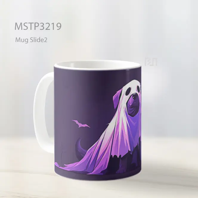Anjing Hantu Ungu Mug MSTP3219 - All-side / Desain
