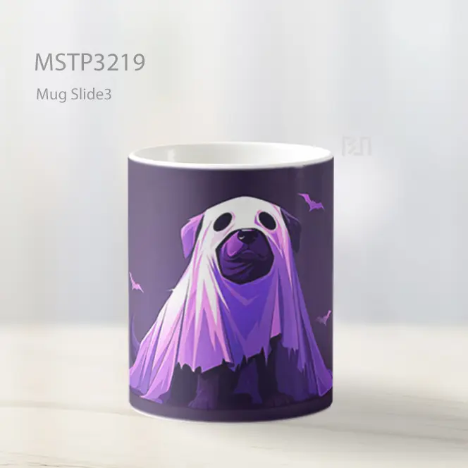 Anjing Hantu Ungu Mug MSTP3219 - All-side / Desain