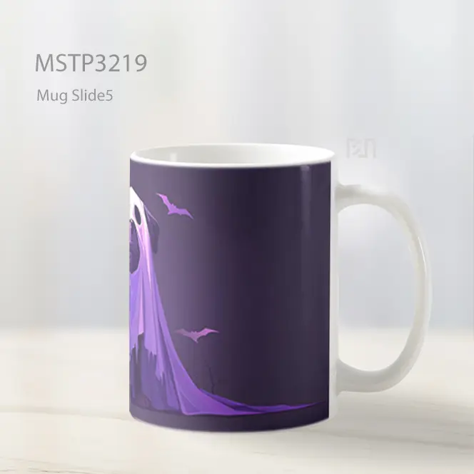 Anjing Hantu Ungu Mug MSTP3219 - All-side / Desain