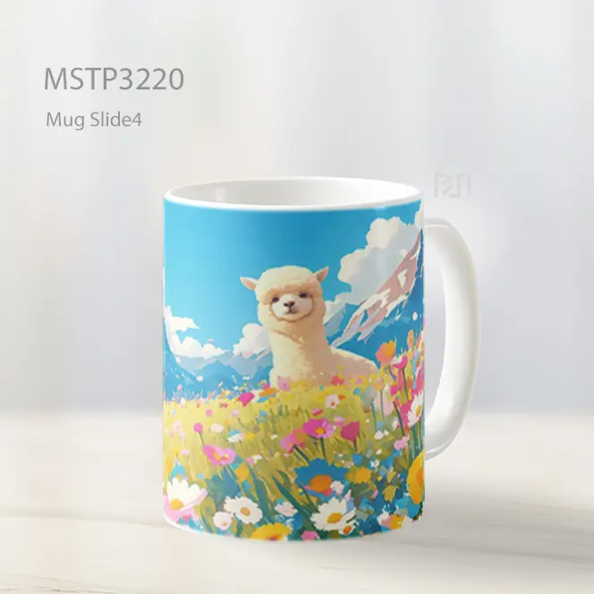 Anjing Ladang Bunga Mug MSTP3220
