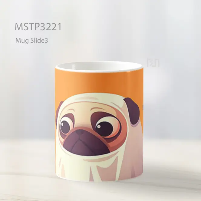 Anjing Pug Halloween Mug MSTP3221 - All-side / Desain
