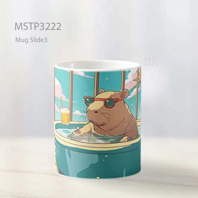 Anjing Santai Di Bak Mandi Mug MSTP3222 - All-side / Desain
