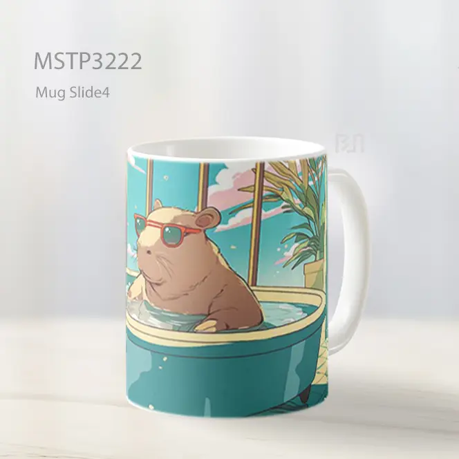 Anjing Santai Di Bak Mandi Mug MSTP3222