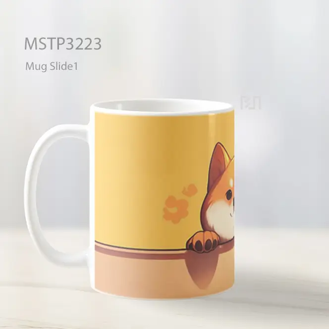 Anjing Shiba Senyum Mug MSTP3223 - All-side / Desain