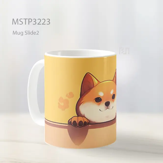 Anjing Shiba Senyum Mug MSTP3223 - All-side / Desain