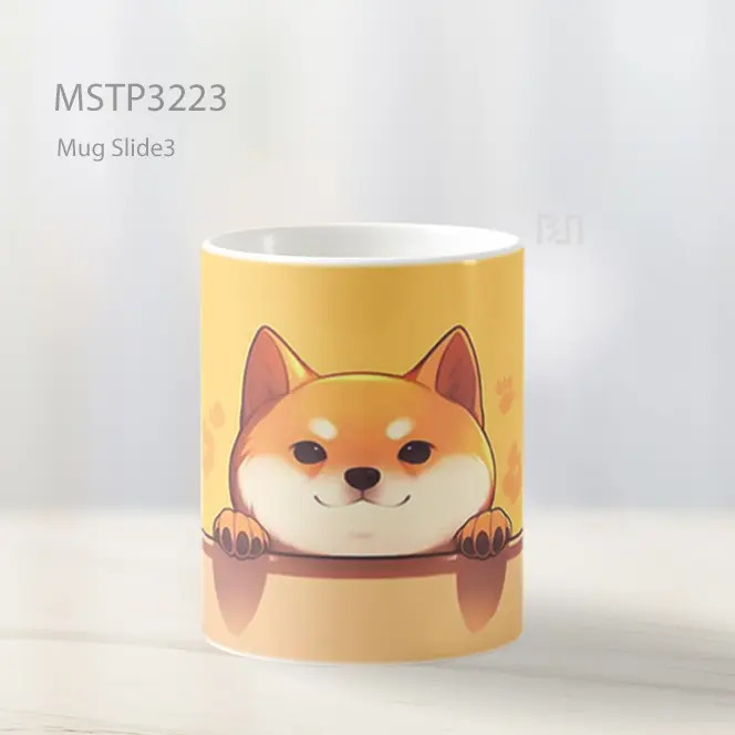 Anjing Shiba Senyum Mug MSTP3223 - All-side / Desain