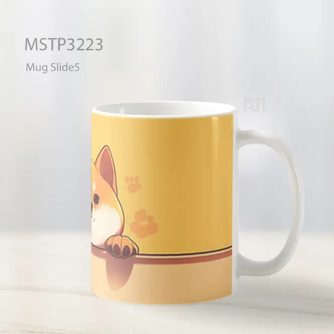 Anjing Shiba Senyum Mug MSTP3223 - All-side / Desain