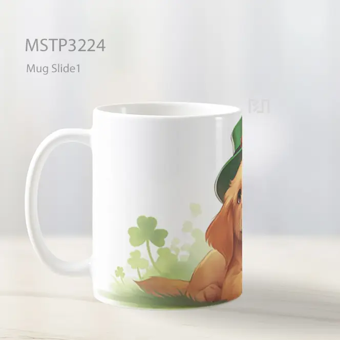 Anjing St. Patrick Mug MSTP3224 - All-side / Desain