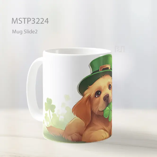 Anjing St. Patrick Mug MSTP3224 - All-side / Desain