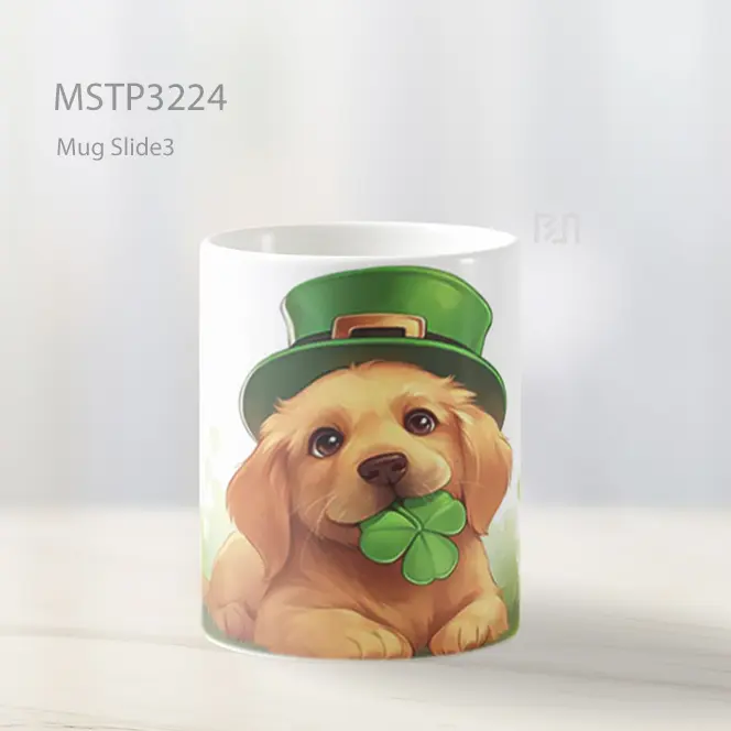 Anjing St. Patrick Mug MSTP3224 - All-side / Desain