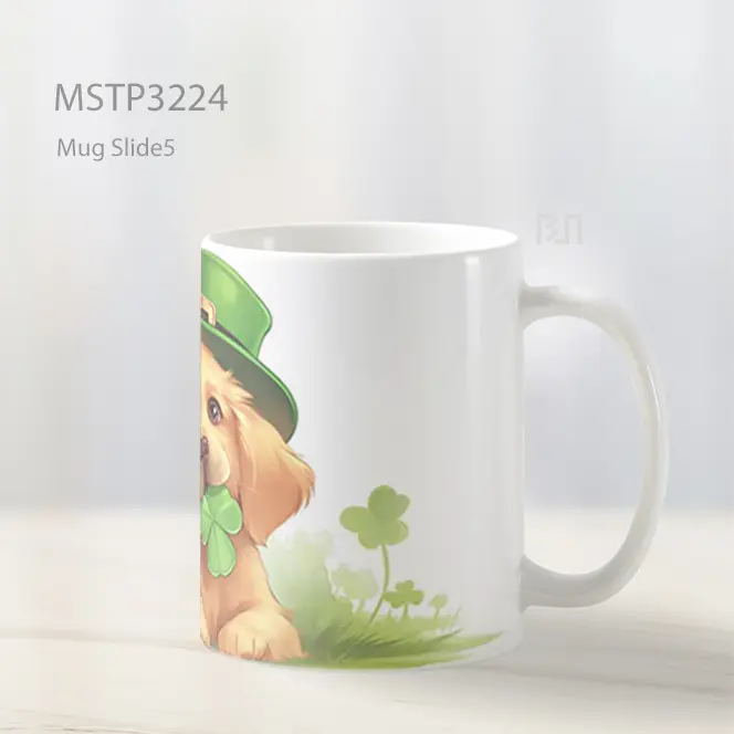 Anjing St. Patrick Mug MSTP3224 - All-side / Desain