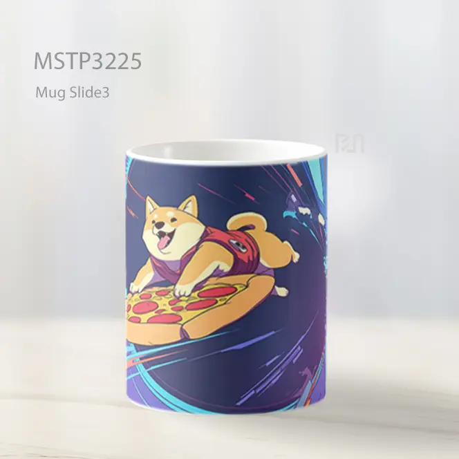 Anjing Surfer Futuristik Mug MSTP3225 - All-side / Desain