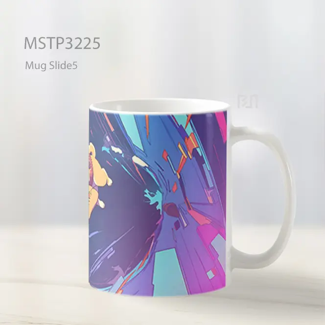 Anjing Surfer Futuristik Mug MSTP3225 - All-side / Desain