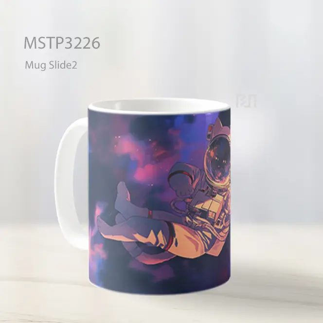 Astronot Anjing Mug MSTP3226 - All-side / Desain