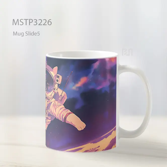 Astronot Anjing Mug MSTP3226 - All-side / Desain