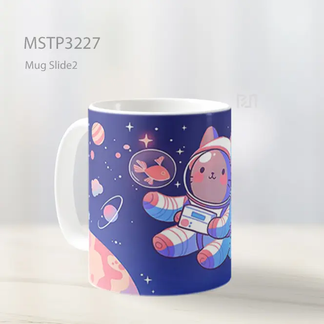 Astronot Lucu Mug MSTP3227 - All-side / Desain
