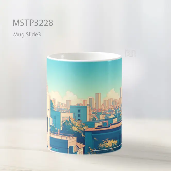 Atap Kota Pagi Mug MSTP3228 - All-side / Desain