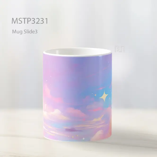 Awan Pink Biru Mug MSTP3231 - All-side / Desain