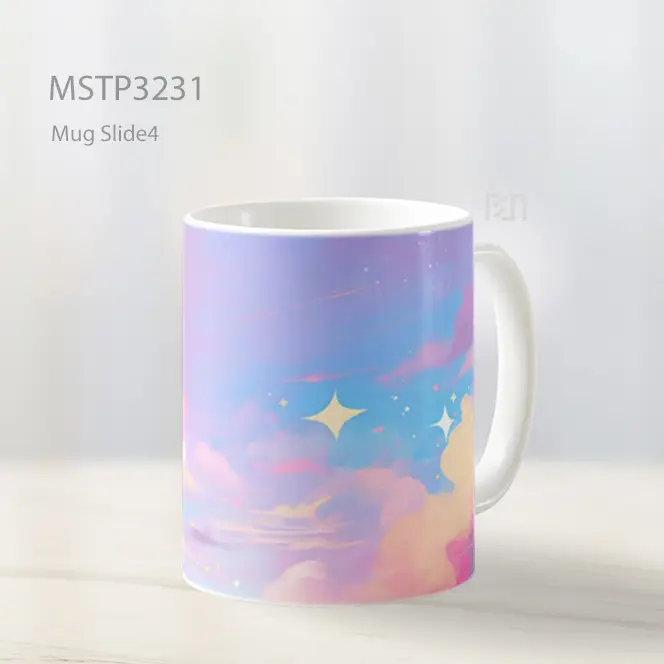 Awan Pink Biru Mug MSTP3231