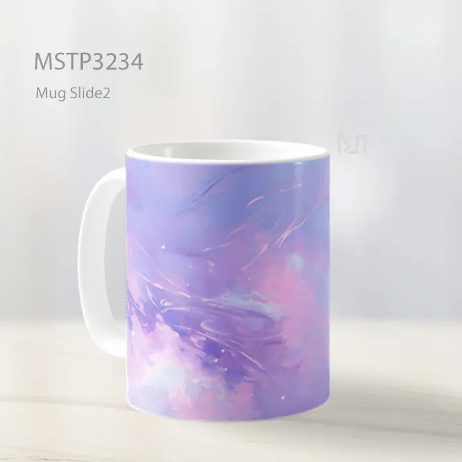 Awan Ungu Pastel Mug MSTP3234 - All-side / Desain