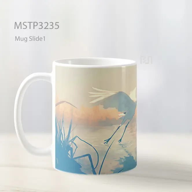Bangau Anggun Mug MSTP3235 - All-side / Desain