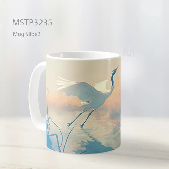 Bangau Anggun Mug MSTP3235 - All-side / Desain