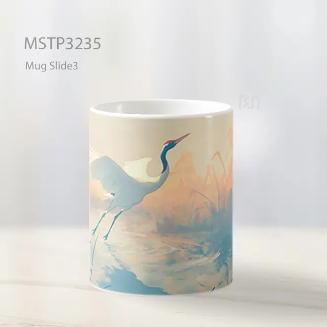 Bangau Anggun Mug MSTP3235 - All-side / Desain