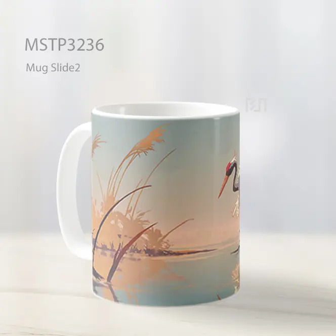 Bangau Di Rawa Mug MSTP3236 - All-side / Desain