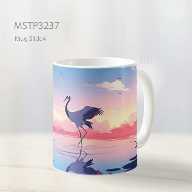 Bangau Di Senja Romantis Mug MSTP3237