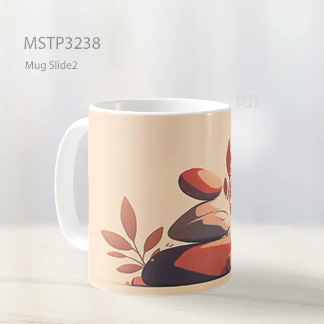 Batu Meditasi Mug MSTP3238 - All-side / Desain