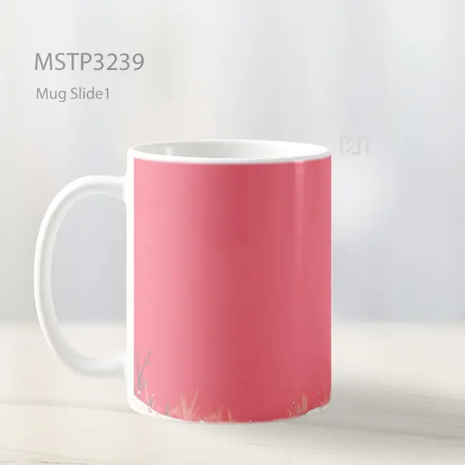 Bayi Kelinci Pink Mug MSTP3239 - All-side / Desain