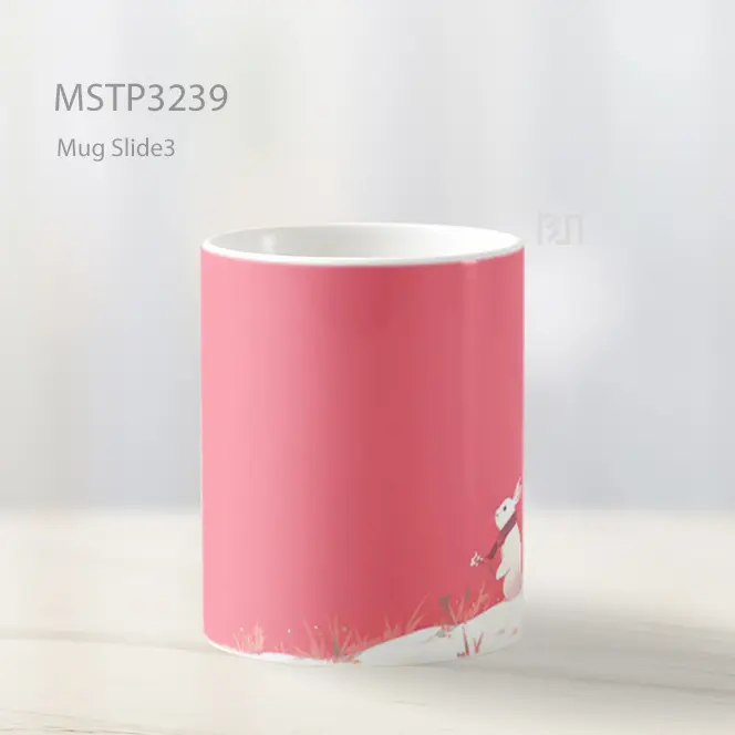 Bayi Kelinci Pink Mug MSTP3239 - All-side / Desain