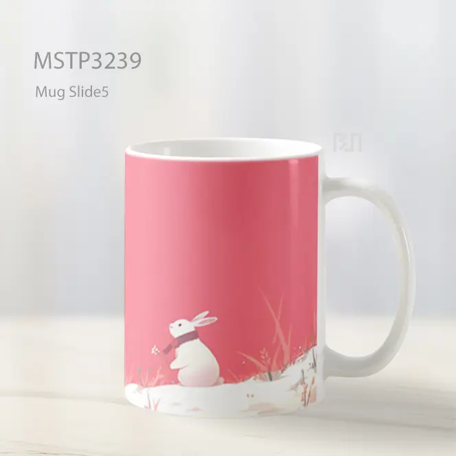 Bayi Kelinci Pink Mug MSTP3239 - All-side / Desain