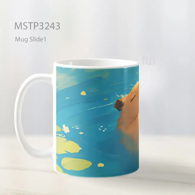 Berang Berang Santai Mug MSTP3243 - All-side / Desain