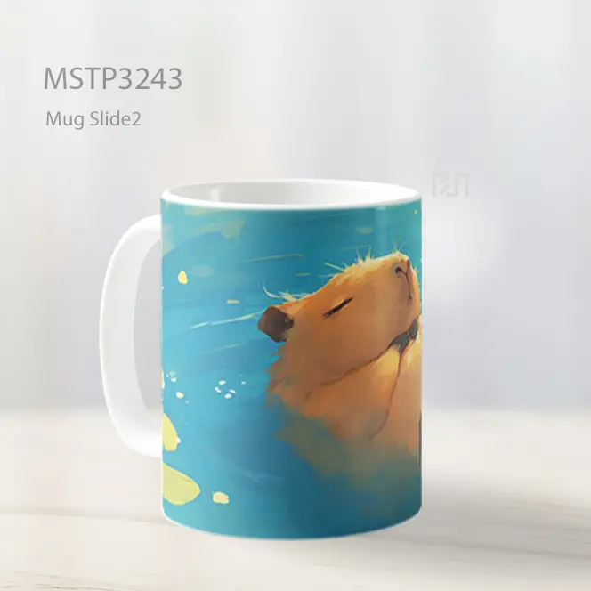 Berang Berang Santai Mug MSTP3243 - All-side / Desain