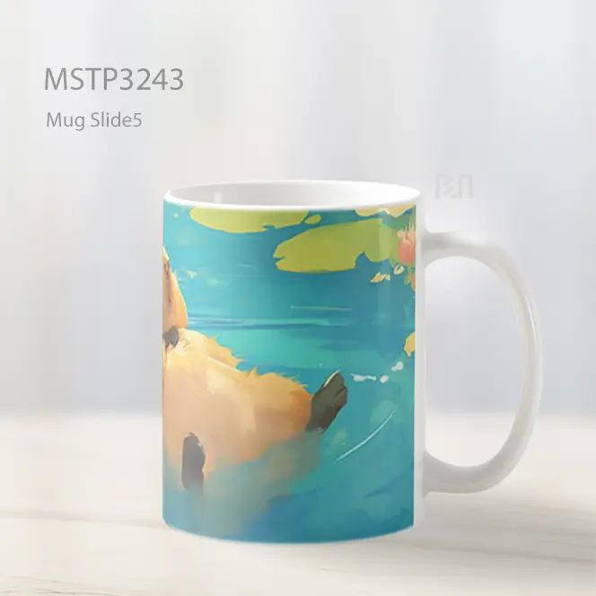 Berang Berang Santai Mug MSTP3243 - All-side / Desain