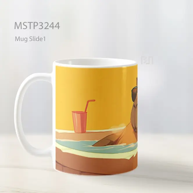 Beruang Di Jacuzzi Mug MSTP3244 - All-side / Desain