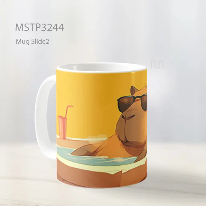 Beruang Di Jacuzzi Mug MSTP3244 - All-side / Desain