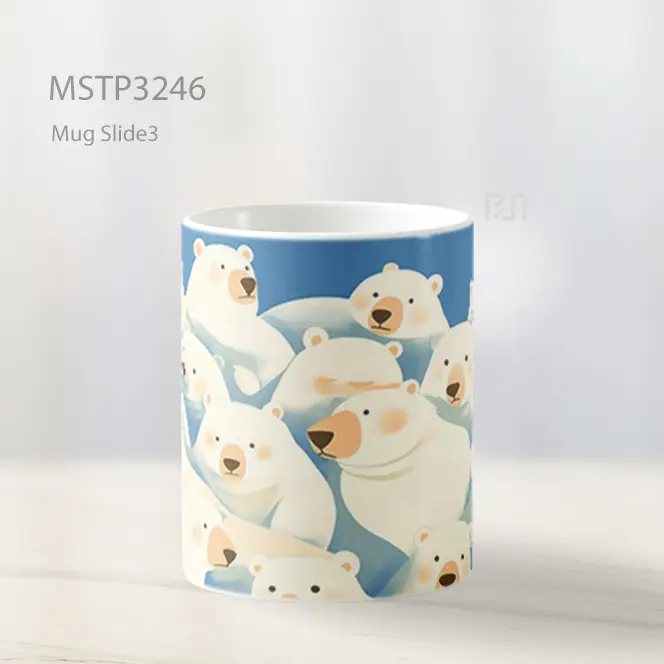 Beruang Kutub Pola Mug MSTP3246 - All-side / Desain