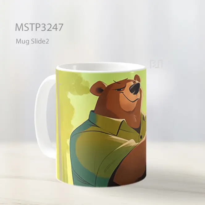Beruang Tersenyum Mug MSTP3247 - All-side / Desain