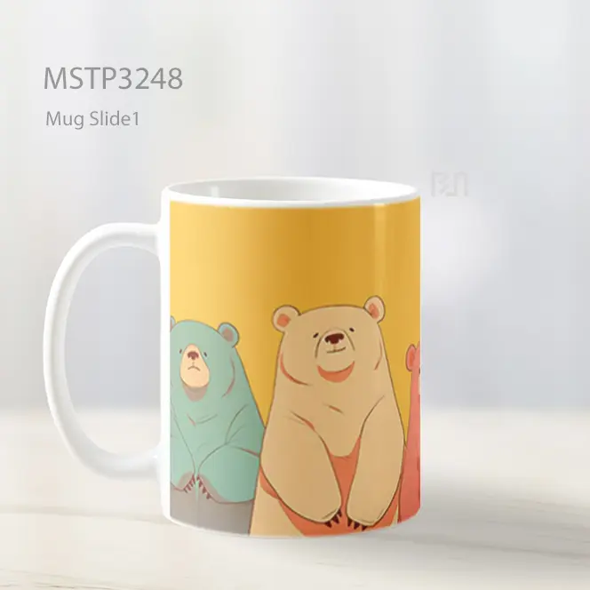 Beruang Warna Mug MSTP3248 - All-side / Desain