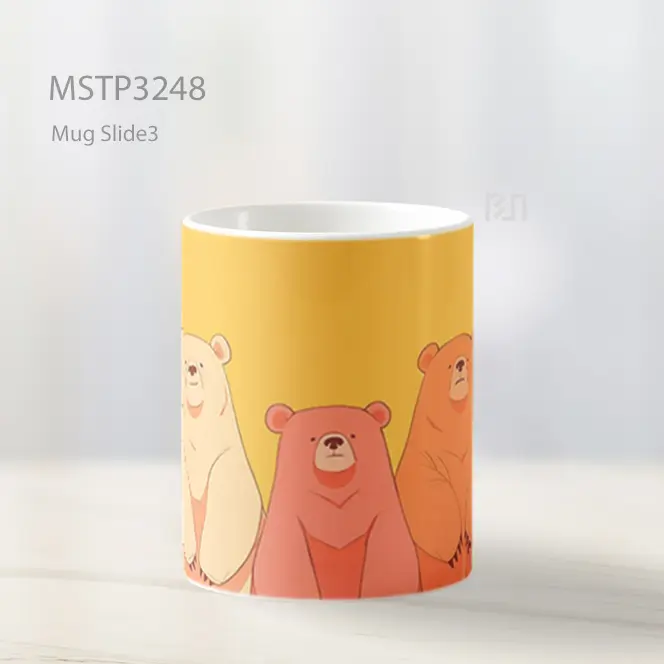 Beruang Warna Mug MSTP3248 - All-side / Desain