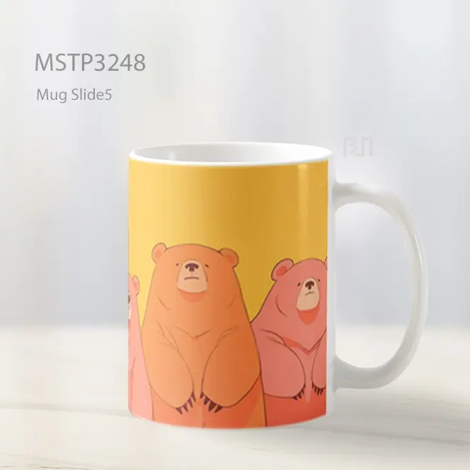 Beruang Warna Mug MSTP3248 - All-side / Desain
