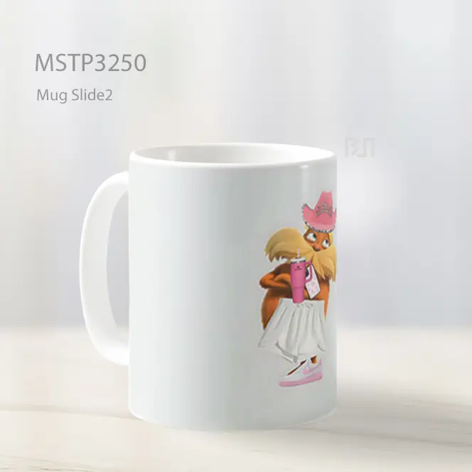 Boneka Gaun Putih Mug MSTP3250 - All-side / Desain