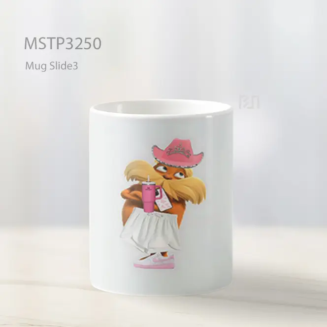 Boneka Gaun Putih Mug MSTP3250 - All-side / Desain